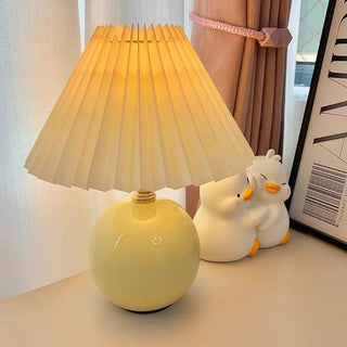 Vintage Scandinavian rattan lamp wide — ceramic LED design