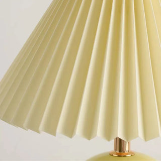 Scandinavian ceramic lamp — vintage rattan LED warm