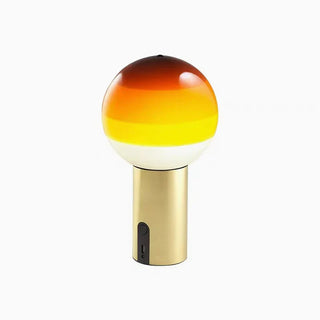 USB glass ball table lamp — portable artistic setting