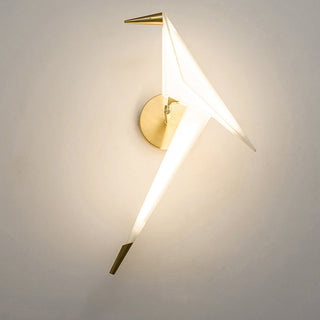 Golden bird wall light modern gold sconce — stylish bird design lamp