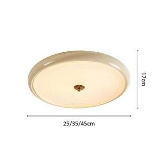 Circular LED Ceiling Lamp – Modern Ceiling Light | Flush Mount White Fixture