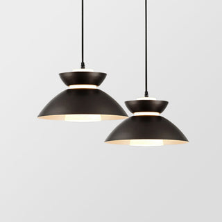 Dimmable farmhouse pendant light — warm soft glow metal hanging lamp