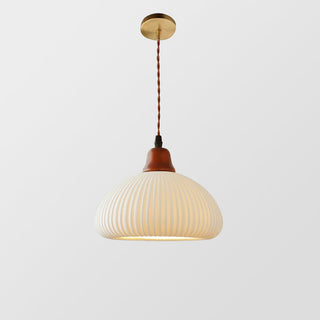 Suspension Vintage en Céramique - Lampe en Céramique Blanche Nordique pour Éclairage de Salle à Manger