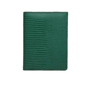 mens leather wallet haven slim rfid blocking green leather card holder billfold front view
