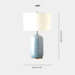Modern ceramic lamp side — fabric shade soft light