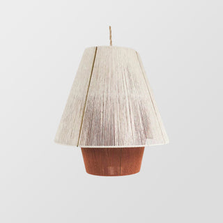 Boho rustic rope lantern light for cozy dining room