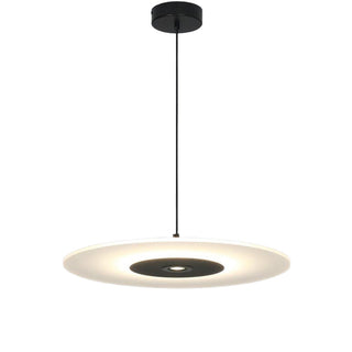 Flat disk LED pendant light — Nordic minimalist style