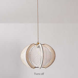 Suspension en bois – Lampe artisanale de forme irrégulière avec corde