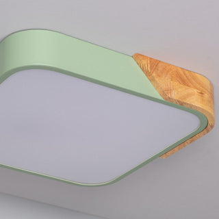 Nordic Ceiling Lamp – Rectangular LED Flush Mount Light for Living Room Lighting