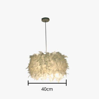 Decorative Pendant Light – Feather Pendant Lamp with Soft Ambient Lighting