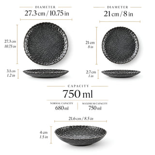 Stoneware Dinnerware Set – 12-Piece
