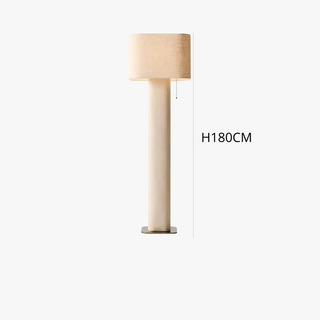 Fabric Floor Lamp – Modern Metal Wabi Sabi Lamp with Soft LED Lighting