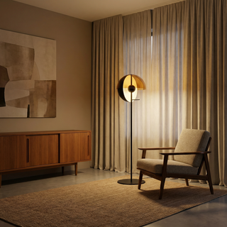 Stained Glass Floor Lamp – Post Modern Metal LED Lighting for Living Room Ambiance