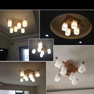 Minimalist Wood LED Ceiling Light – Japandi Modern Ceiling Fixture With Soft Illumination