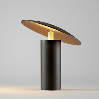 Scandinavian Table Lamp – Matte Black Adjustable Tilt Lamp with Warm Ambient Light