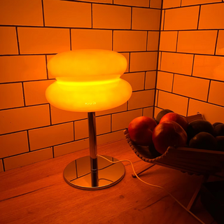Macaron Stained Glass Lamp – Colorful Table Lamp with Crystal Lampshade