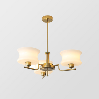 Elegant gold chrome brass chandelier glass ceiling pendant