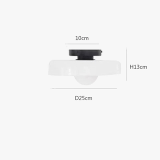 Frosted Glass Ceiling Light – G9 Retro Glass Fixture With Soft Diffuser
