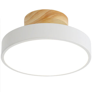 Wooden LED Ceiling Light – Modern LED Fixture with Natural Wood Finish