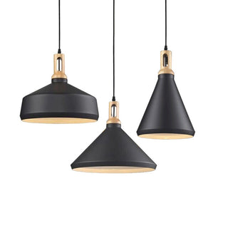 Minimalist aluminum pendant styled — geometric modern ceiling lamp