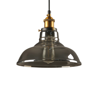 Industrial Glass Pendant Light – Modern LED Compatible Hanging Lamp for Hotels & Bars
