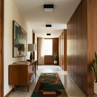 Gray Ceiling Light – Minimalist Square Ceiling Lamp for Living Room Lighting