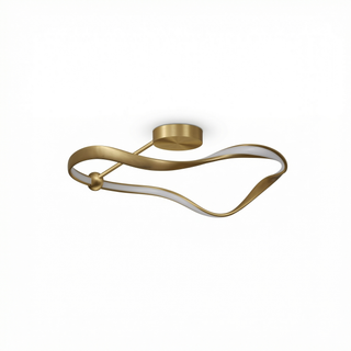 Gold LED Chandelier – Modern Luxury Ceiling Light with Adjustable Brightness