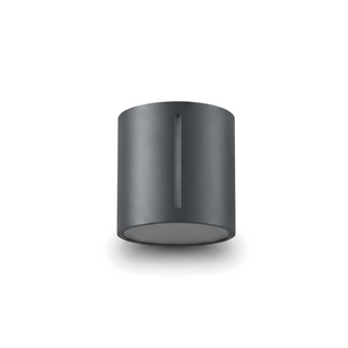 Applique murale moderne en aluminium – Lampe murale grise | Applique murale LED minimaliste pour chambre et couloir