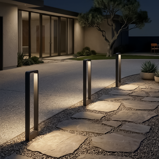 Modern Garden Lamp – Aluminum Lamp Post With LED Outdoor Lighting Fixture