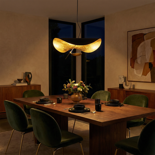 Estética Ceiling Light – Modern Soft LED Lighting | Elegant Iron & Glass Lamp