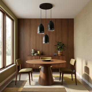 Gold Pendant Light – Designer Triple Light Fixture with Adjustable Cable | Modern Ceiling Lamp