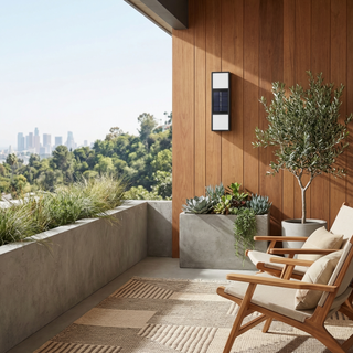 Outdoor Wall Light – Black Acrylic LED Lamp | Weatherproof Modern Garden Lighting