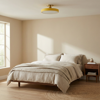 Aluminum LED Ceiling Light – Modern Minimalist Fixture with Soft Ambient Lighting