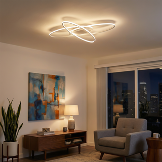 Modern Aluminum Ceiling Light – Adjustable Brightness | Living Room Lighting Fixture