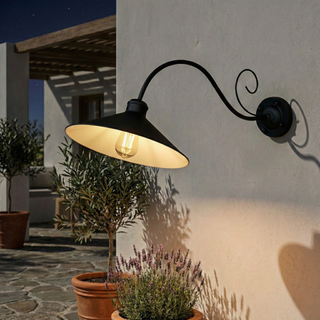 Vintage Metal Wall Light – Retro Outdoor Light With Iron Wall Sconce Finish