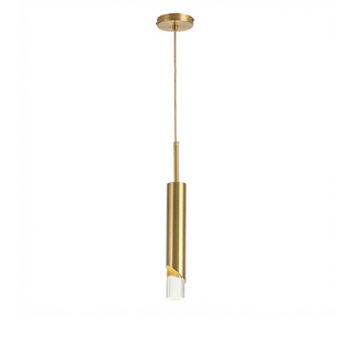 Gold Aluminum Pendant Light – Modern LED Hanging Lamp for Elegant Interior Lighting