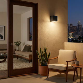 Applique Murale en Céramique Noire – Luminaire Géométrique Moderne pour un Éclairage Ambiant Chaleureux