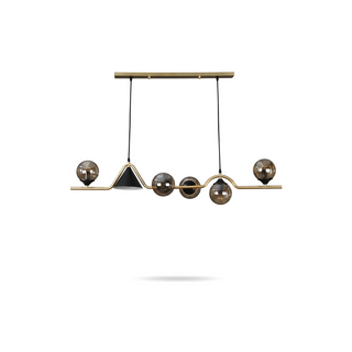 Modern LED Ceiling Light – Glass Metal Fixture With Soft Light Diffusion