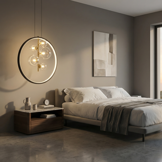 Versatile Pendant Light – Adjustable Pendant Lamp with Metallic Finish & Dimmable LED