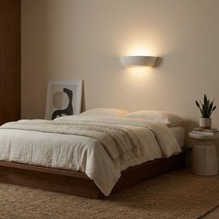 White Ceramic Wall Light – Modern Matte Ceramic Lamp | Lumavera Lighting