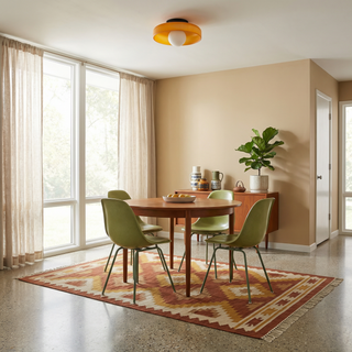 Frosted Glass Ceiling Light – G9 Retro Glass Fixture With Soft Diffuser