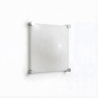 White Acrylic Wall Light – Modern Bedroom Wall Sconce with Soft LED Lighting