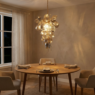 Modern Glass Pendant Light – Aluminum LED Pendant Lamp for Living Room Lighting