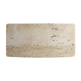 Stone Wall Sconce – Natural Stone Outdoor Wall Light for Covered Terrace