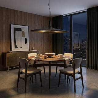 Asymmetrical Resin Pendant Lamp – Organic Resin Lamp with Integrated LED, Adjustable Height