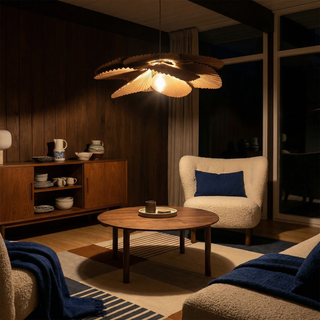 Wabi-Sabi Pendant Light – Handcrafted Hanging Light With Soft Ambient Lighting