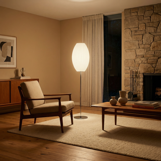 Silk Floor Lamp – Modern LED Lighting With Luxury Silk Lampshade Design
