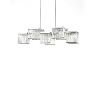 Crystal Pendant Lamp – Modern E14 Light Fixture | Dimmable Dining Room Lighting