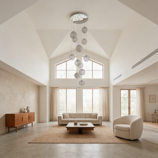Chic Pendant Light – Modern Pendant Lamp with Gold Finish & Glass Diffuser
