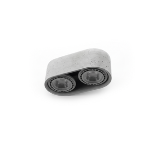 Plafonnier en béton gris – Plafonnier moderne minimaliste | Luminaire compact et durable